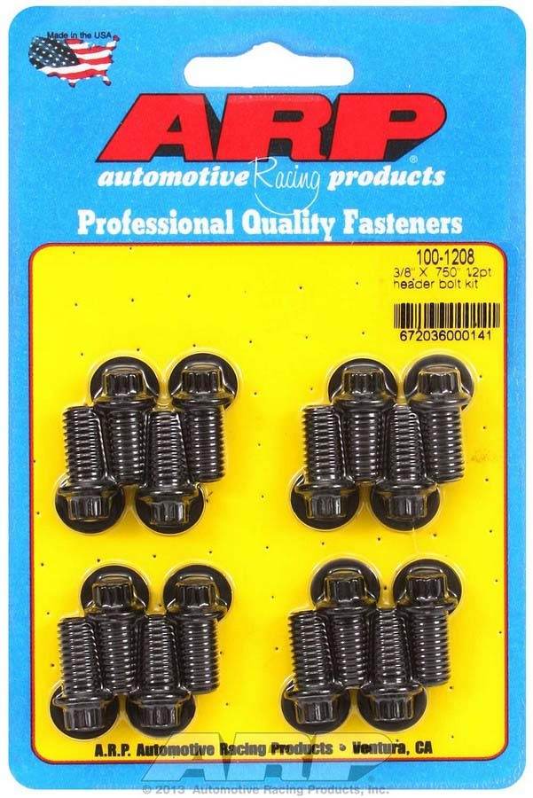 Suncoast Marine and Auto offers Header Bolt Kit - 12pt. 3/8 x .750 UHL (16) (100-1208)