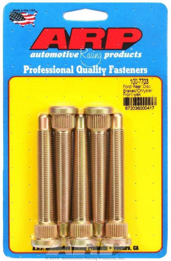 Suncoast Marine and Auto offers Wheel Stud Kit - 1/2-20 3.500/.625 Knurl (5) (100-7703)