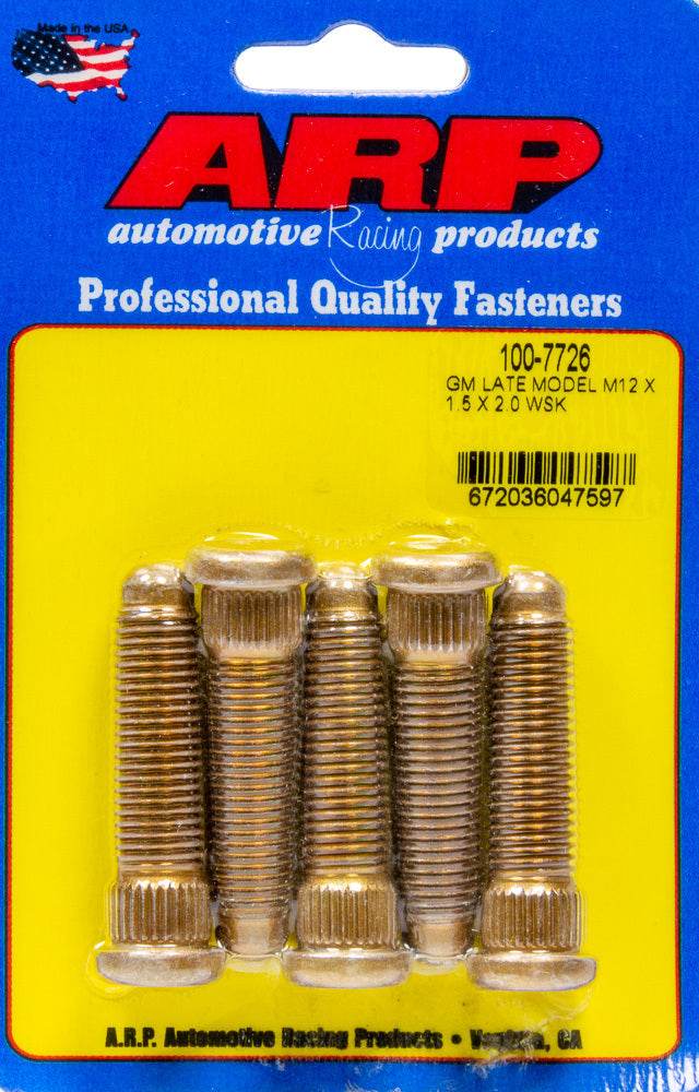 Suncoast Marine and Auto offers Wheel Stud Kit 12mm x 1.5 x 2.0 (5pk) (100-7726)