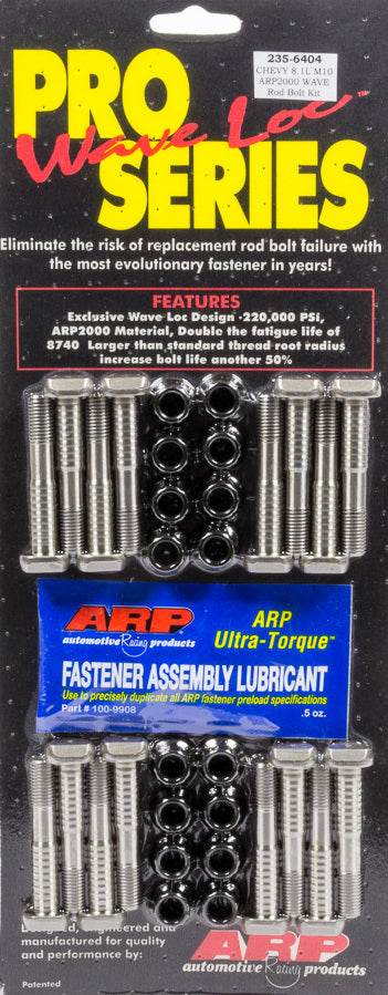 Suncoast Marine and Auto offers BBC 8.1L M10 Rod Bolt Kit ARP2000 Pro Wave-Loc (235-6404)