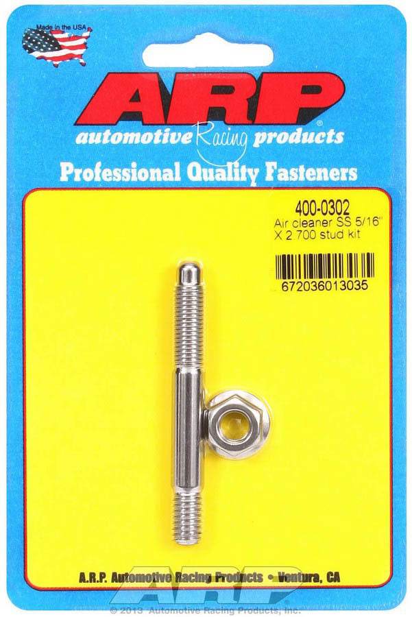 Suncoast Marine and Auto offers Air Cleaner Stud Kit - 5/16 x 2.700 S/S (400-0302)