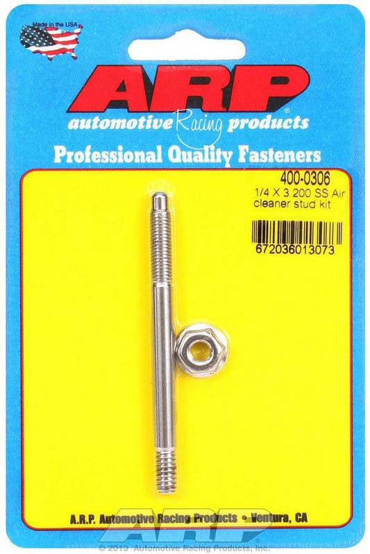 Suncoast Marine and Auto offers Air Cleaner Stud Kit - 1/4 x 3.200 S/S (400-0306)