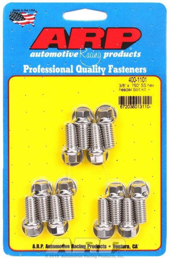 Suncoast Marine and Auto offers S/S Header Bolt Kit - 3/8 x .750 UHL (12) (400-1101)