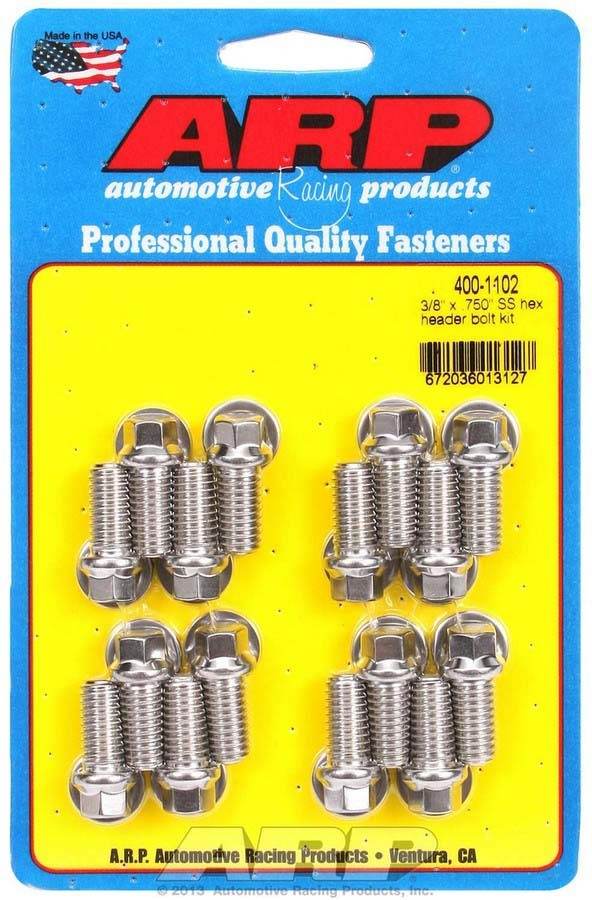 Suncoast Marine and Auto offers S/S Header Bolt Kit - 3/8 x .750 UHL (16) (400-1102)