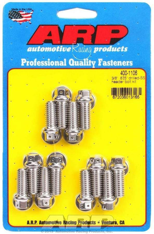 Suncoast Marine and Auto offers S/S Header Bolt Kit - 3/8 x .875 UHL (12) (400-1106)