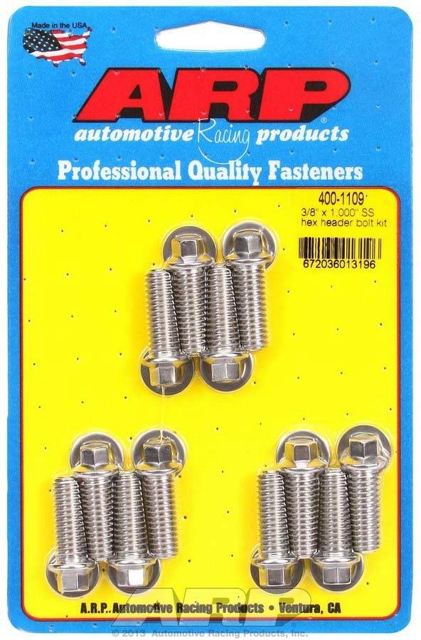 Suncoast Marine and Auto offers S/S Header Bolt Kit - 3/8 x 1.00 UHL (12) (400-1109)