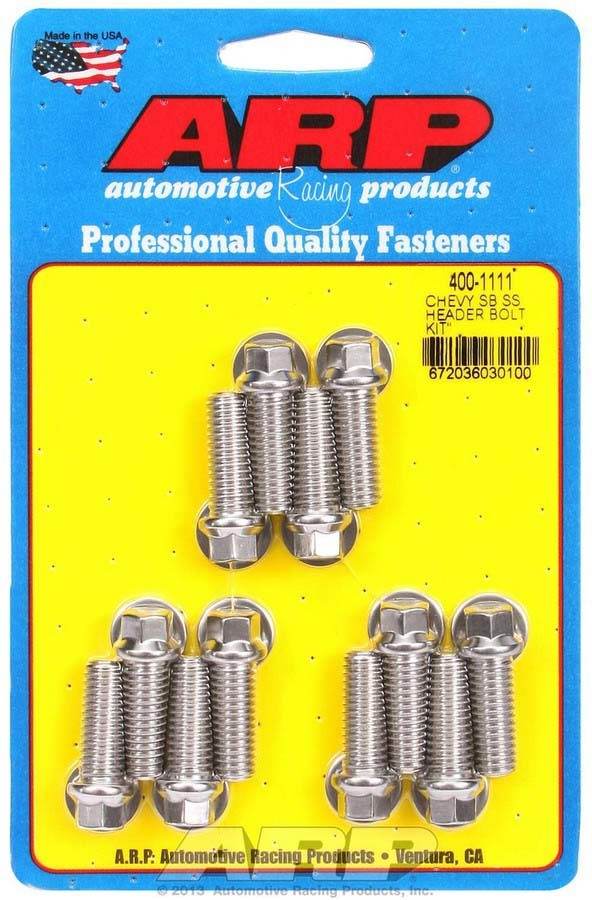 Suncoast Marine and Auto offers S/S Header Bolt Kit - 3/8 x 1.00 UHL (12) (400-1111)