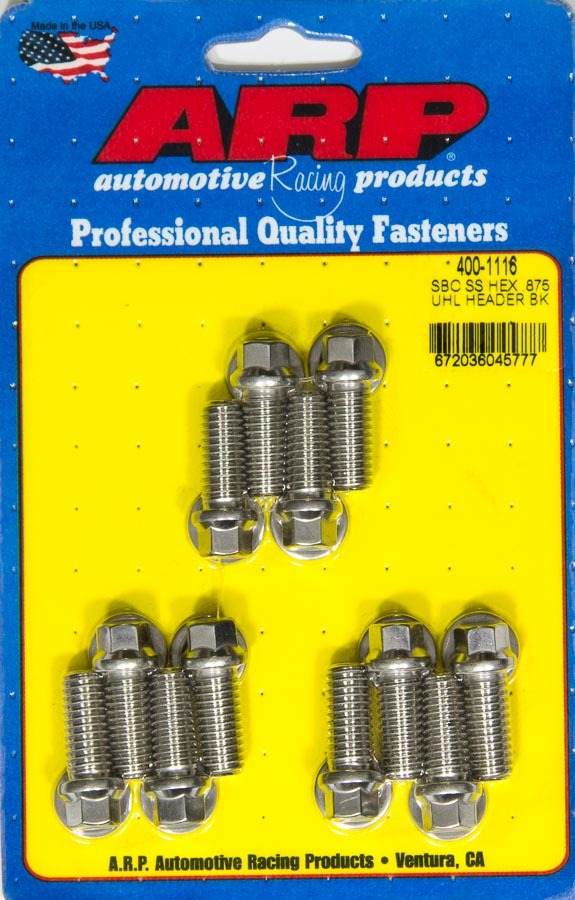 Suncoast Marine and Auto offers Header Bolt Kit - 6pt. 3/8 x .875 UHL (12) (400-1116)