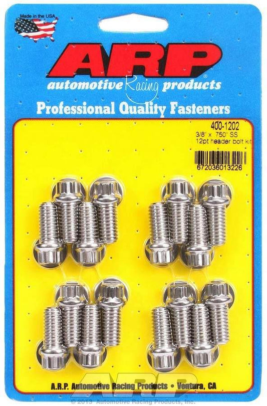 Suncoast Marine and Auto offers S/S Header Bolt Kit - 3/8 x .750 UHL (16) (400-1202)