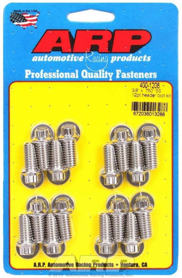 Suncoast Marine and Auto offers S/S Header Bolt Kit - 3/8 x .750 UHL (16) (400-1208)