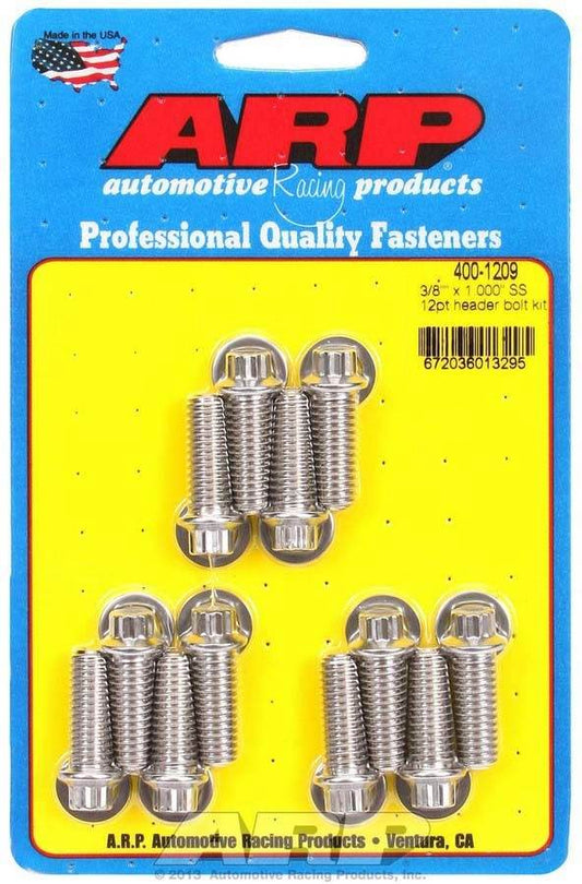 Suncoast Marine and Auto offers S/S Header Bolt Kit - 3/8 x 1.00 UHL (12) (400-1209)