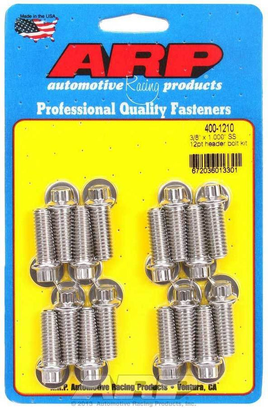 Suncoast Marine and Auto offers S/S Header Bolt Kit - 3/8 x 1.00 UHL (16) (400-1210)