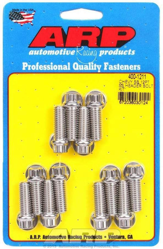 Suncoast Marine and Auto offers S/S Header Bolt Kit - 3/8 x 1.00 UHL (12) (400-1211)