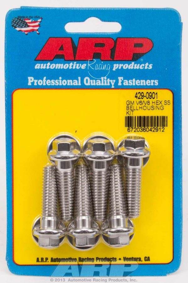 Suncoast Marine and Auto offers S/S Bellhousing Bolt Kit - 6pt. GM V6/V8 (429-0901)