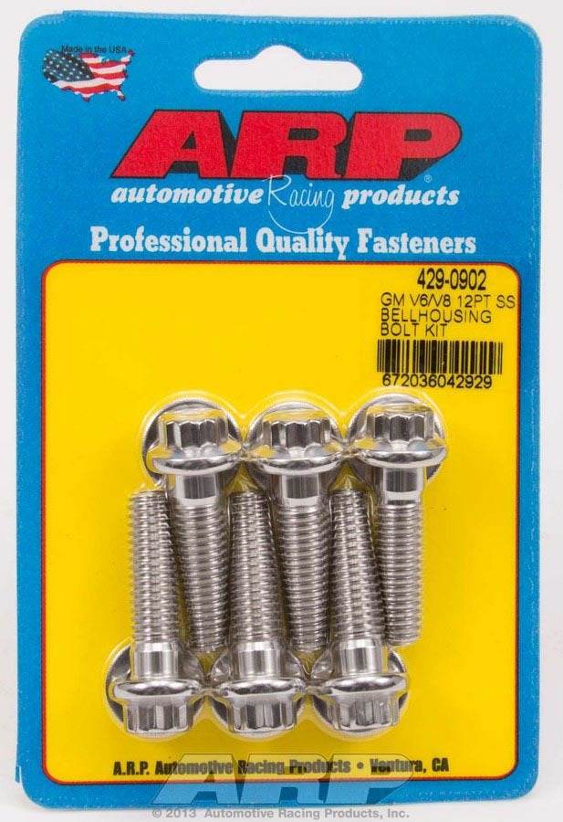 Suncoast Marine and Auto offers S/S Bellhousing Bolt Kit - 12pt. GM V6/V8 (429-0902)