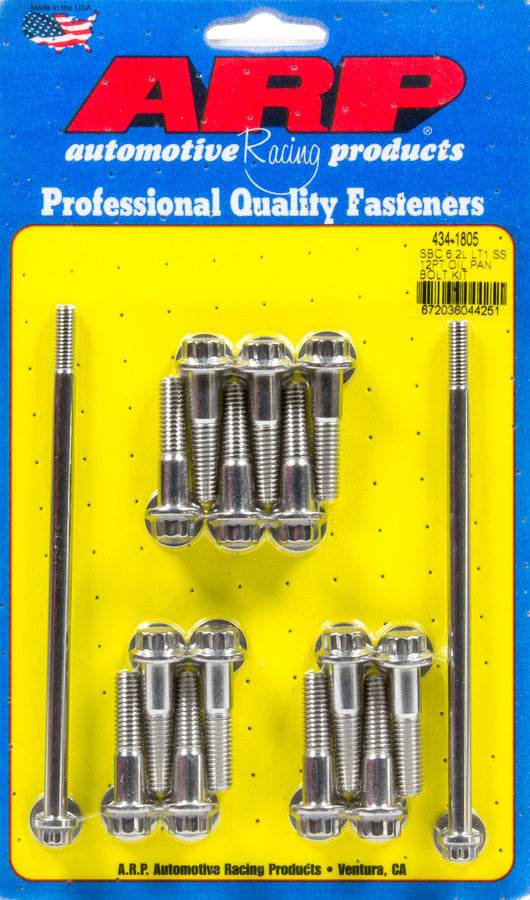 Suncoast Marine and Auto offers Oil Pan Bolt Kit - GM LT1 6.2L 12pt S/S (434-1805)