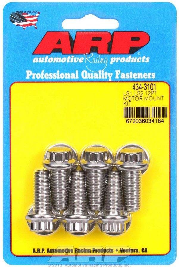 Suncoast Marine and Auto offers S/S Motor Mount Bolt Kit 12pt. LS1/LS2 (434-3101)