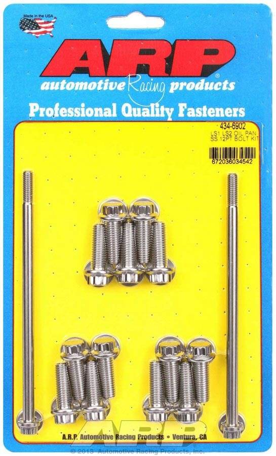 Suncoast Marine and Auto offers S/S Oil Pan Bolt Kit 12pt. LS1/LS2 (434-6902)