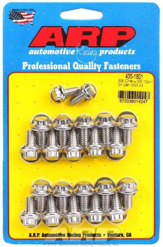 Suncoast Marine and Auto offers BBC S/S Oil Pan Bolt Kit 12pt. (435-1801)