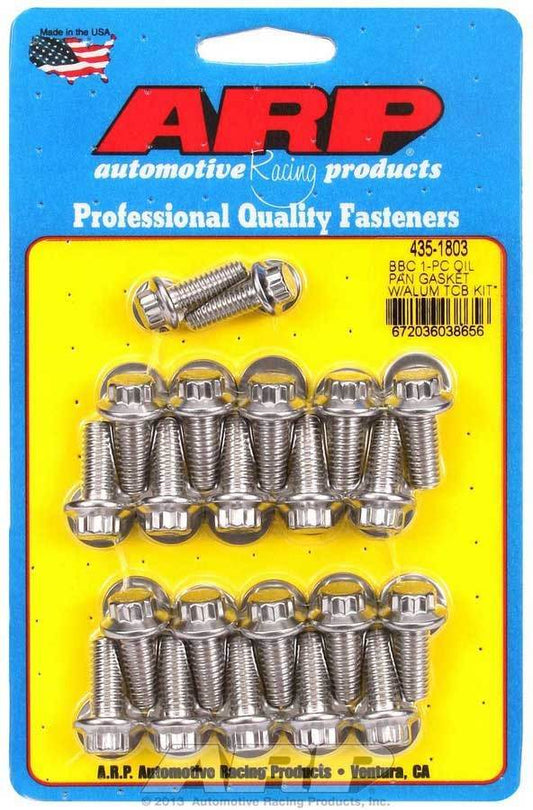 Suncoast Marine and Auto offers BBC S/S Oil Pan Bolt Kit 12pt. (435-1803)