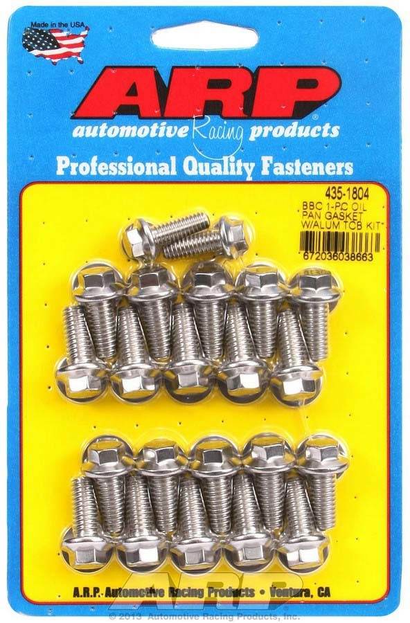 Suncoast Marine and Auto offers BBC S/S Oil Pan Bolt Kit 6pt. (435-1804)