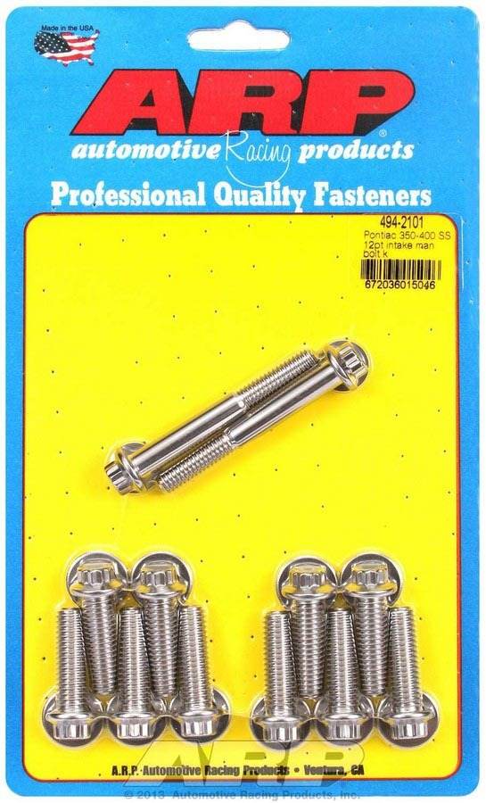 Suncoast Marine and Auto offers Pontiac S/S Intake Bolt Kit 12pt. (494-2101)