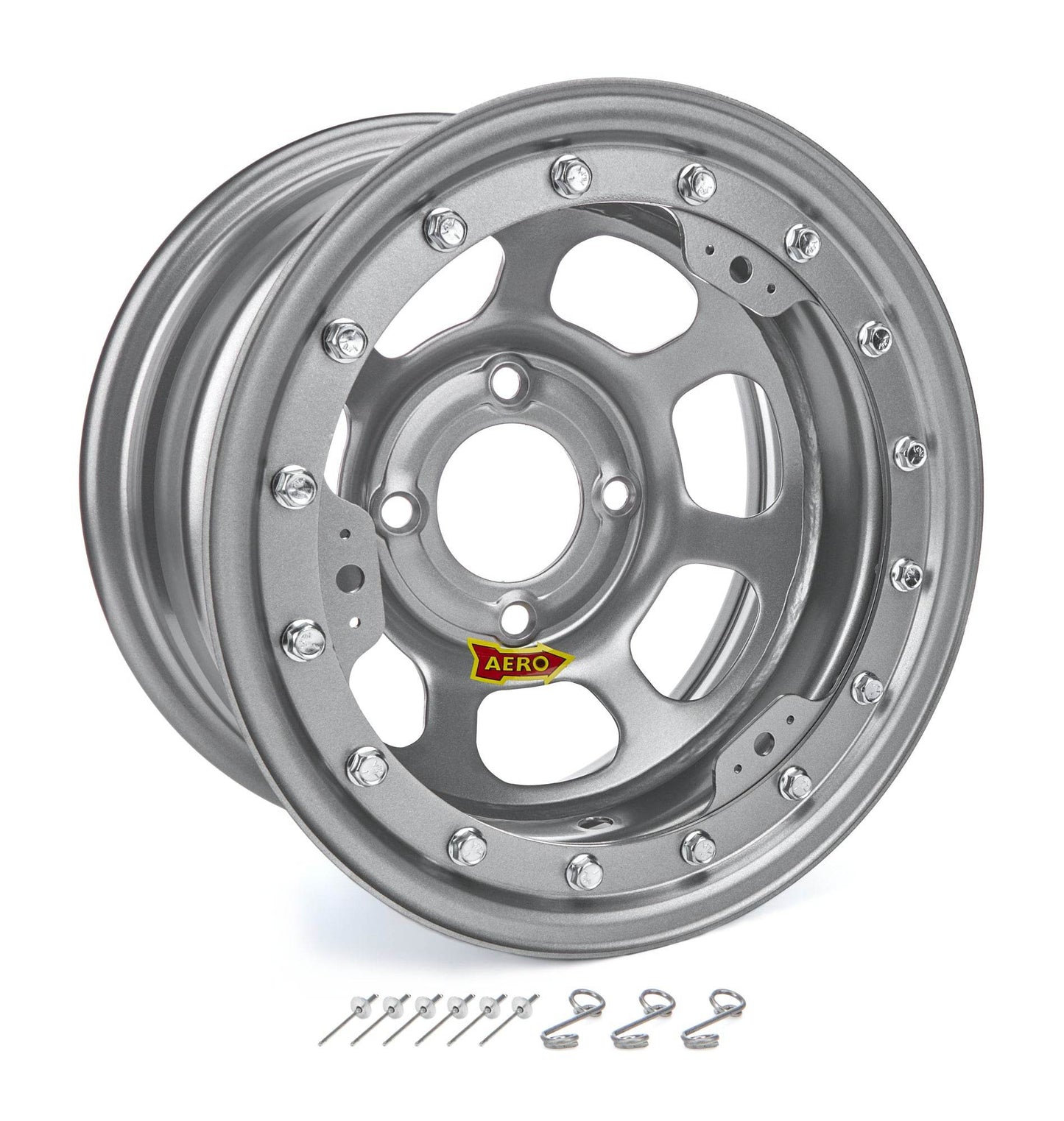 Suncoast Marine and Auto offers 13x7 2in. 4.50 Silver Beadlock Wheel (33-074520S)