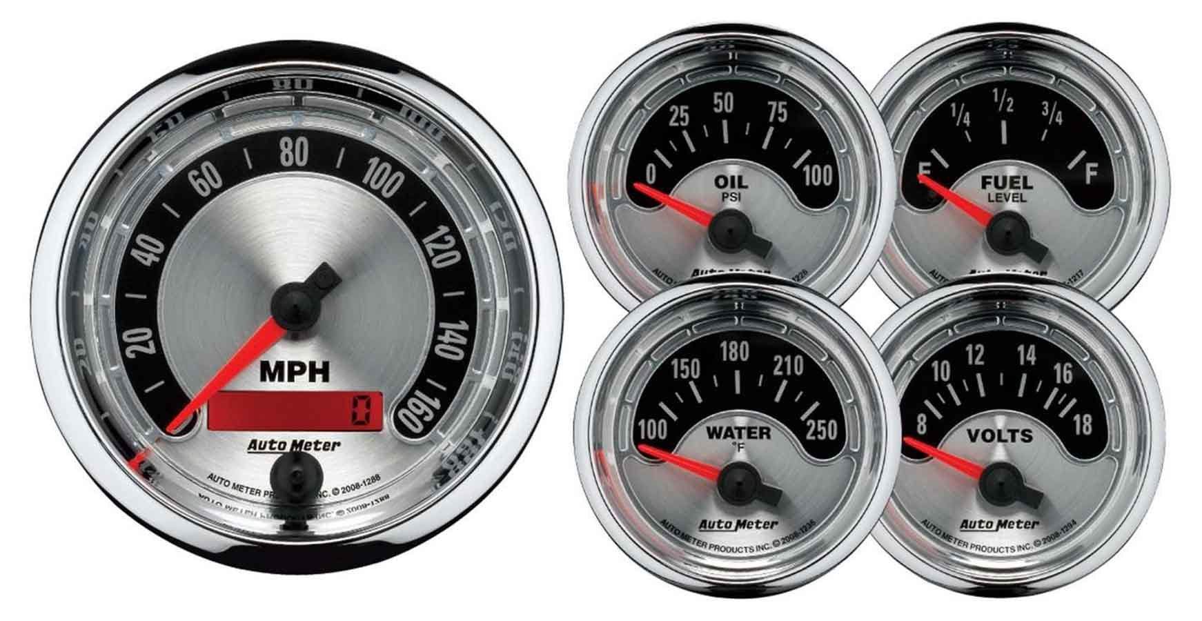 Suncoast Marine and Auto offers A/M 5-Piece Gauge Kit (1202)