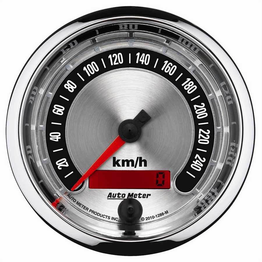 Suncoast Marine and Auto offers 3-3/8 A/M Speedometer 260KPH (1288-M)