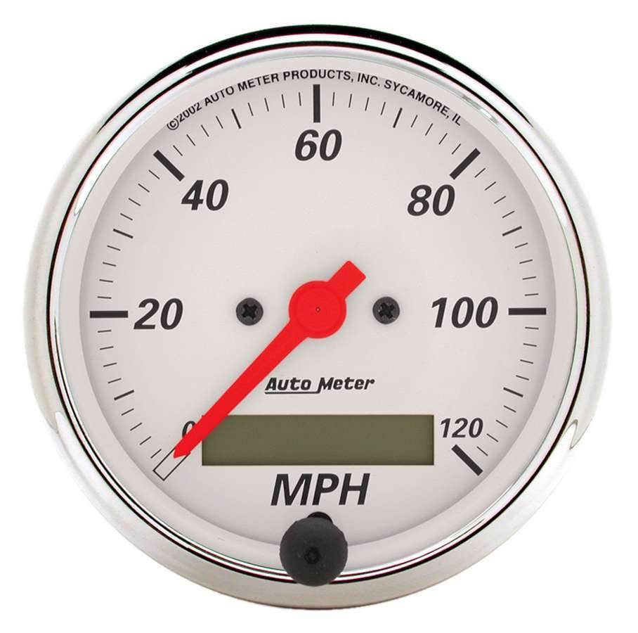 Suncoast Marine and Auto offers Arctic White 3-1/8in 120 MPH Speedometer (1388)