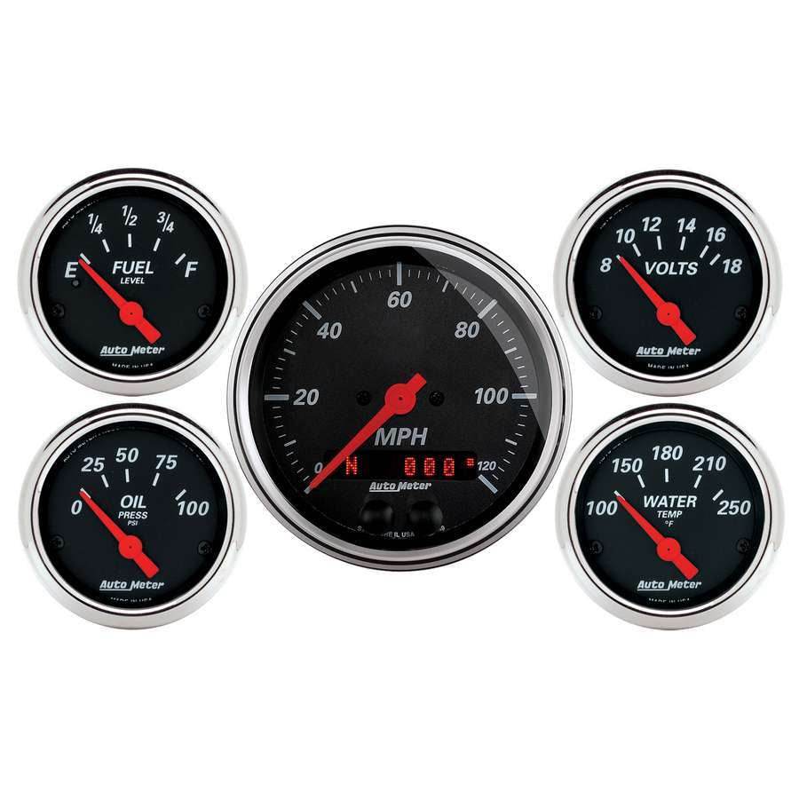 Suncoast Marine and Auto offers Designer Black Gauge Kit w/GPS Speedo (1450)