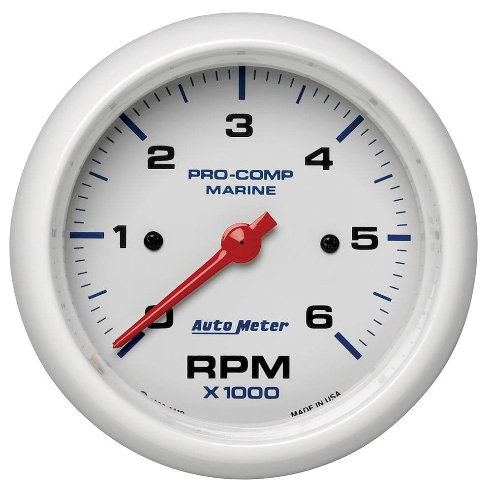 Suncoast Marine and Auto offers 3-3/8 Tach 6000 RPM White Phantom Series (200752)