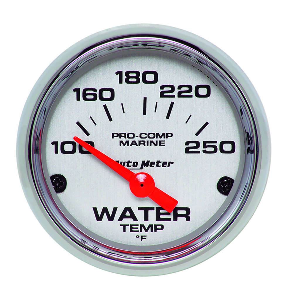 Suncoast Marine and Auto offers 2-1/16 Water Temp Gauge 100-250F P/C Marine (200762-35)