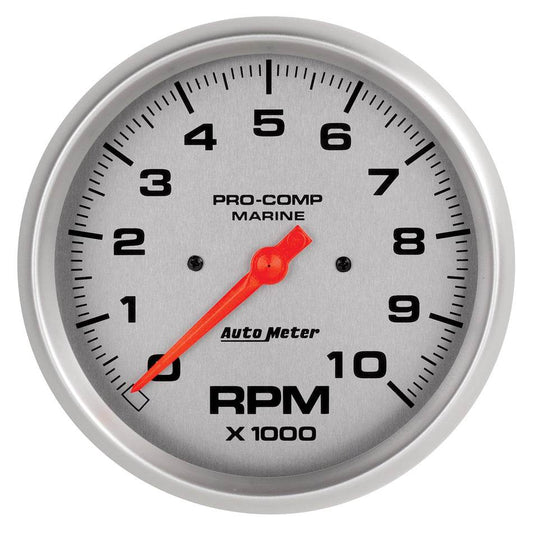 Suncoast Marine and Auto offers 5in U/L Tachometer Gauge 10000 RPM Silver (200801-33)