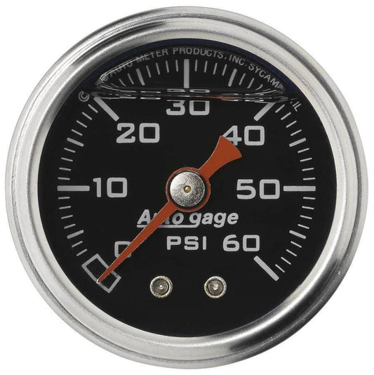 Suncoast Marine and Auto offers 1-1/2in Pressure Gauge - 0-60psi - Black Face (2173)