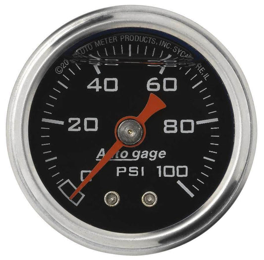 Suncoast Marine and Auto offers 1-1/2in Pressure Gauge - 0-100psi - Black Face (2174)