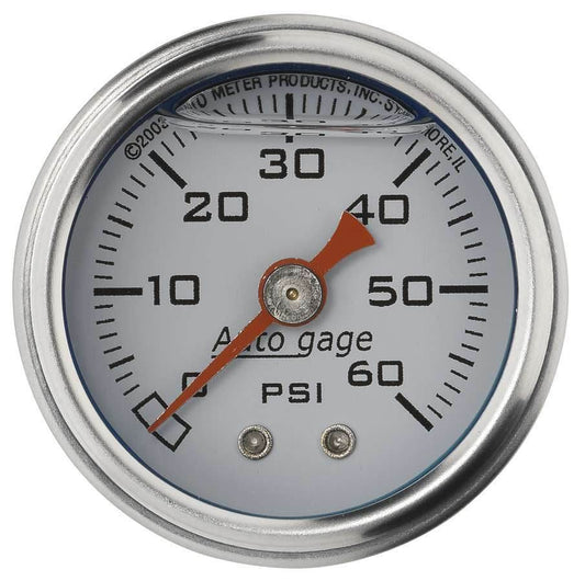 Suncoast Marine and Auto offers 1-1/2in Pressure Gauge 0-60psi- White (2176)