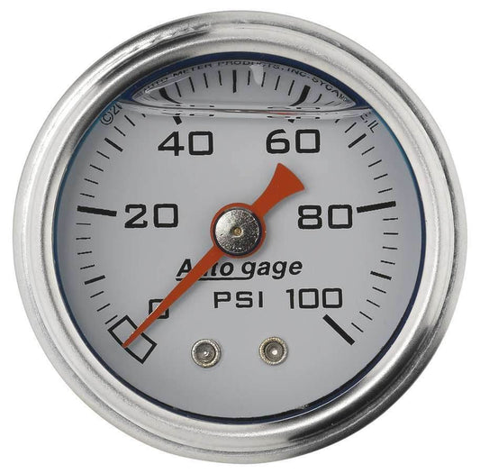 Suncoast Marine and Auto offers 1-1/2in Pressure Gauge 0-100psi- White (2177)