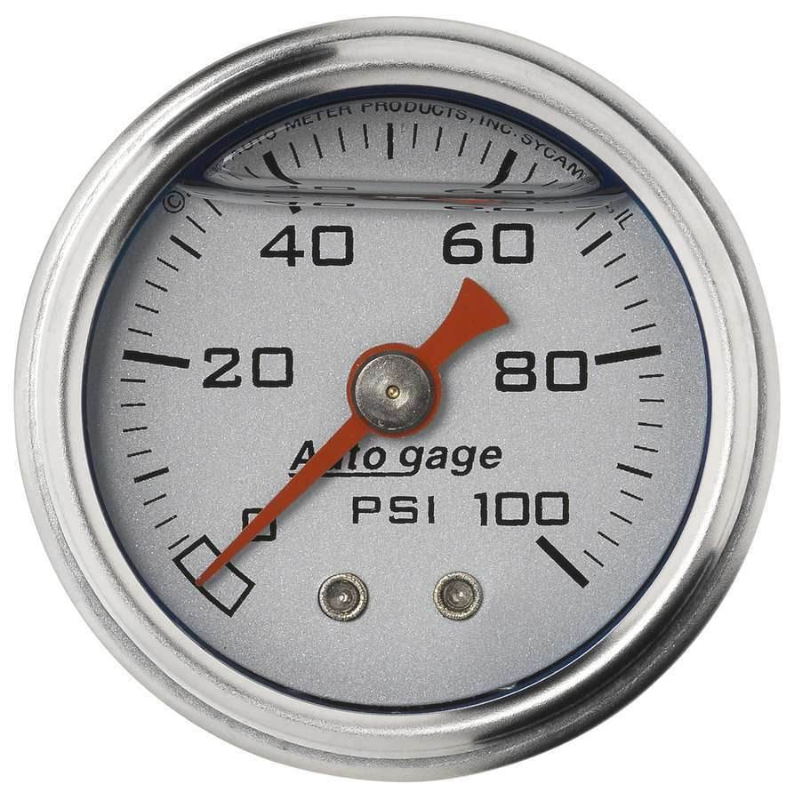 Suncoast Marine and Auto offers 1-1/2in Pressure Gauge - 0-100psi - Silver Face (2180)