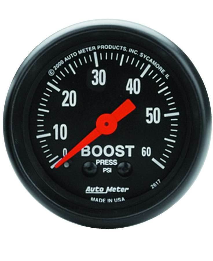 Suncoast Marine and Auto offers 2-1/16in Z-Series Boost Gauge 0-60psi (2617)