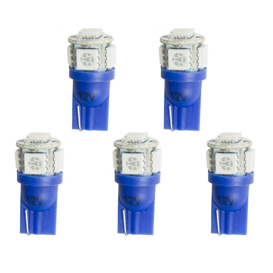 Suncoast Marine and Auto offers Replacement LED Bulbs T3 Wedge Blue (5pk) (3286-K)