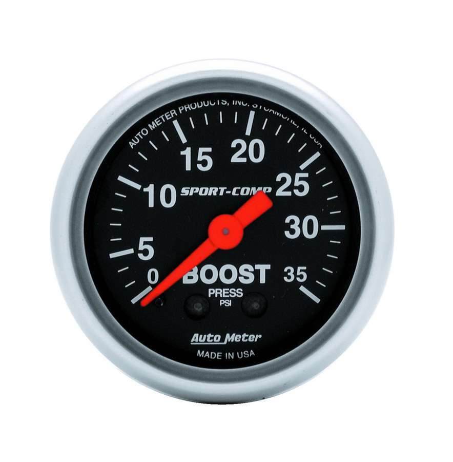 Suncoast Marine and Auto offers 2-1/16in Sport Comp 0-35 Boost Gauge (3304)