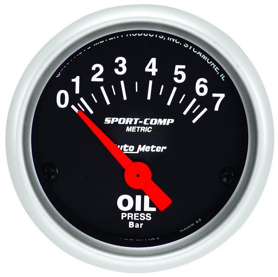 Suncoast Marine and Auto offers 2-1/16 Mini S/C Oil Pressure Gauge - Metric (3327-M)