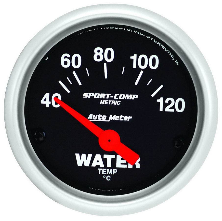 Suncoast Marine and Auto offers 2-1/16 Mini Sport Comp Water Temp Gauge -Metric (3337-M)