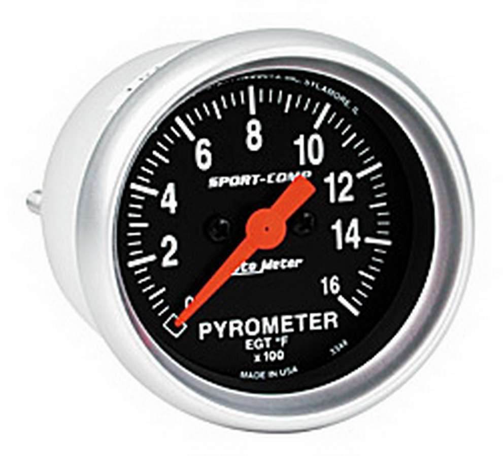 Suncoast Marine and Auto offers 2-1/16in S/C EGT Pyrometer 0-1600 (3344)