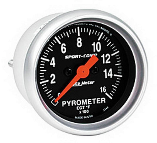 Suncoast Marine and Auto offers 2-1/16in S/C EGT Pyrometer 0-1600 (3344)