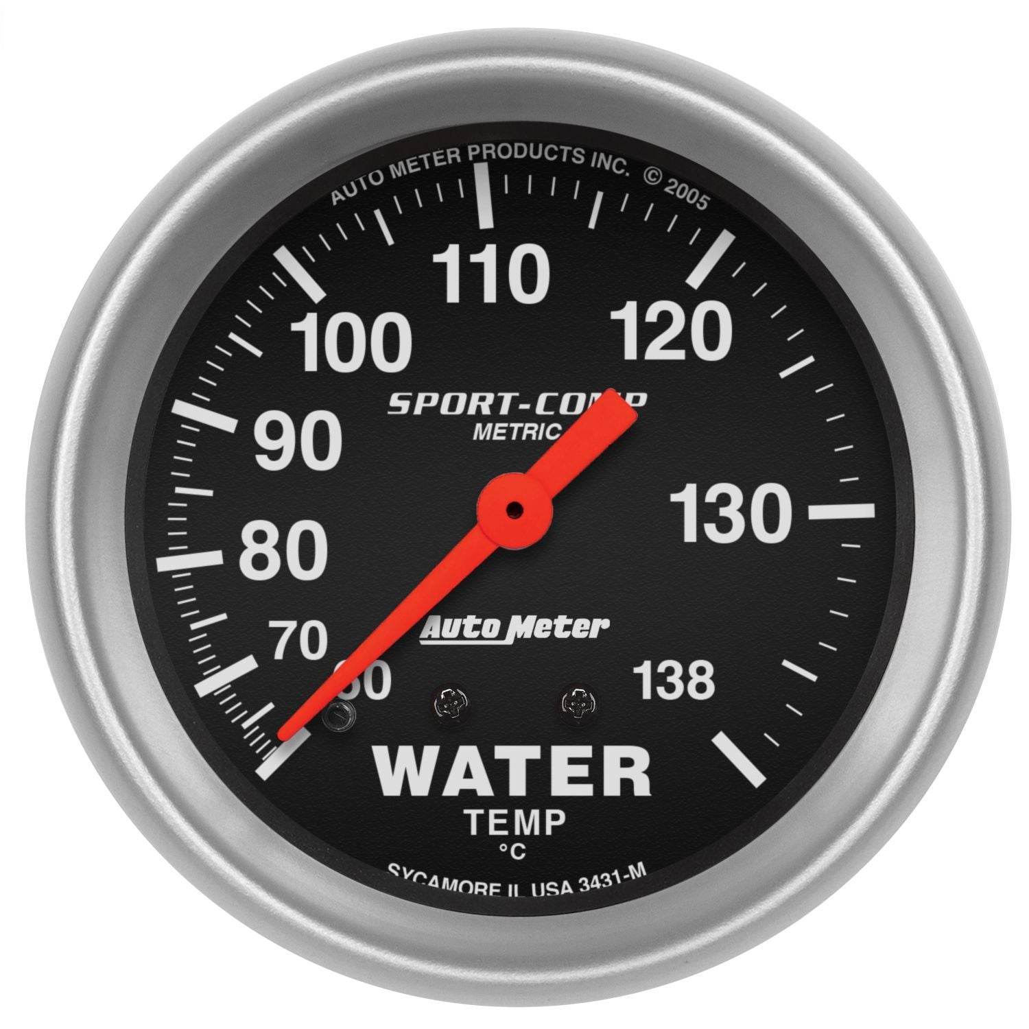 Suncoast Marine and Auto offers 2-5/8in S/C Water Temp. Gauge - Metric (3431-M)