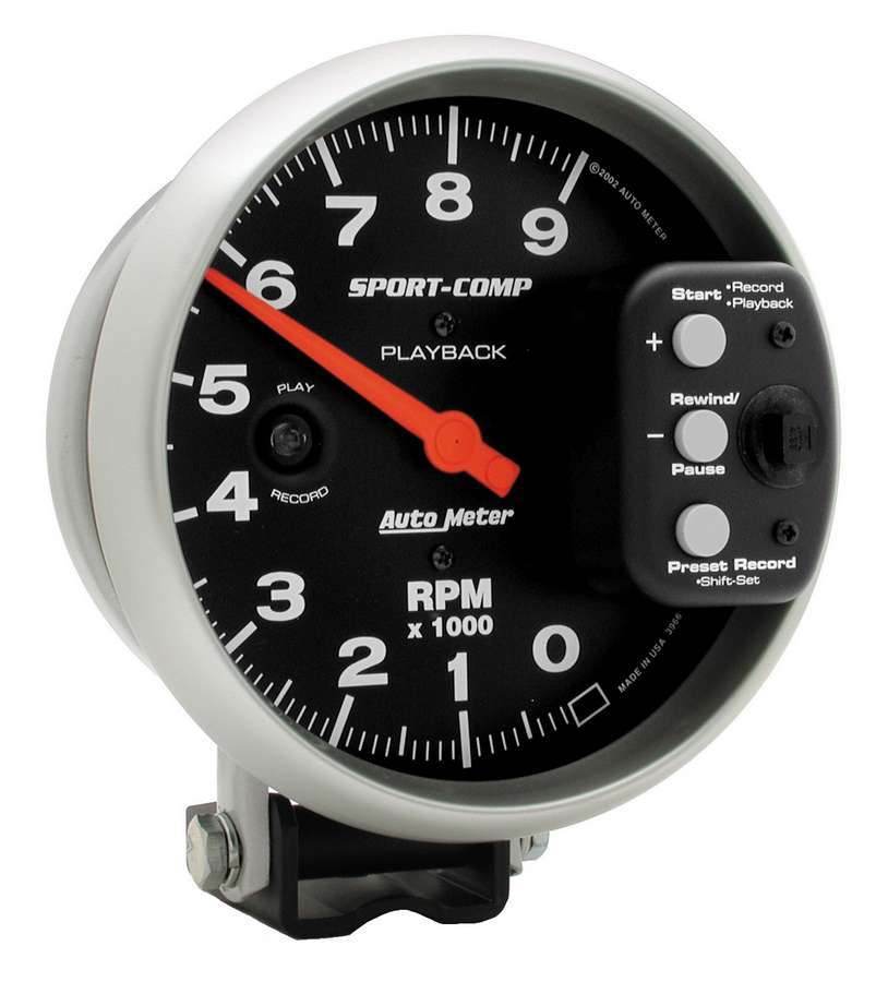 Suncoast Marine and Auto offers 5in S/C 9000 RPM Playback Tach (3966)