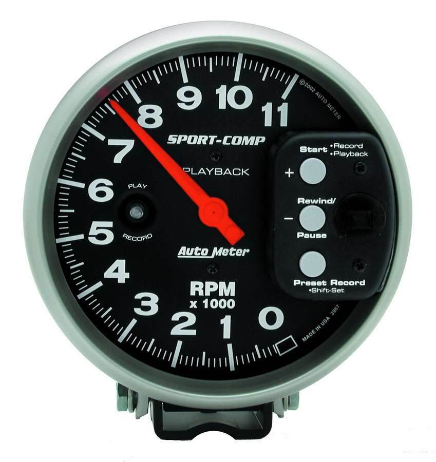 Suncoast Marine and Auto offers 5in S/C 11000 RPM Playback Tach (3967)