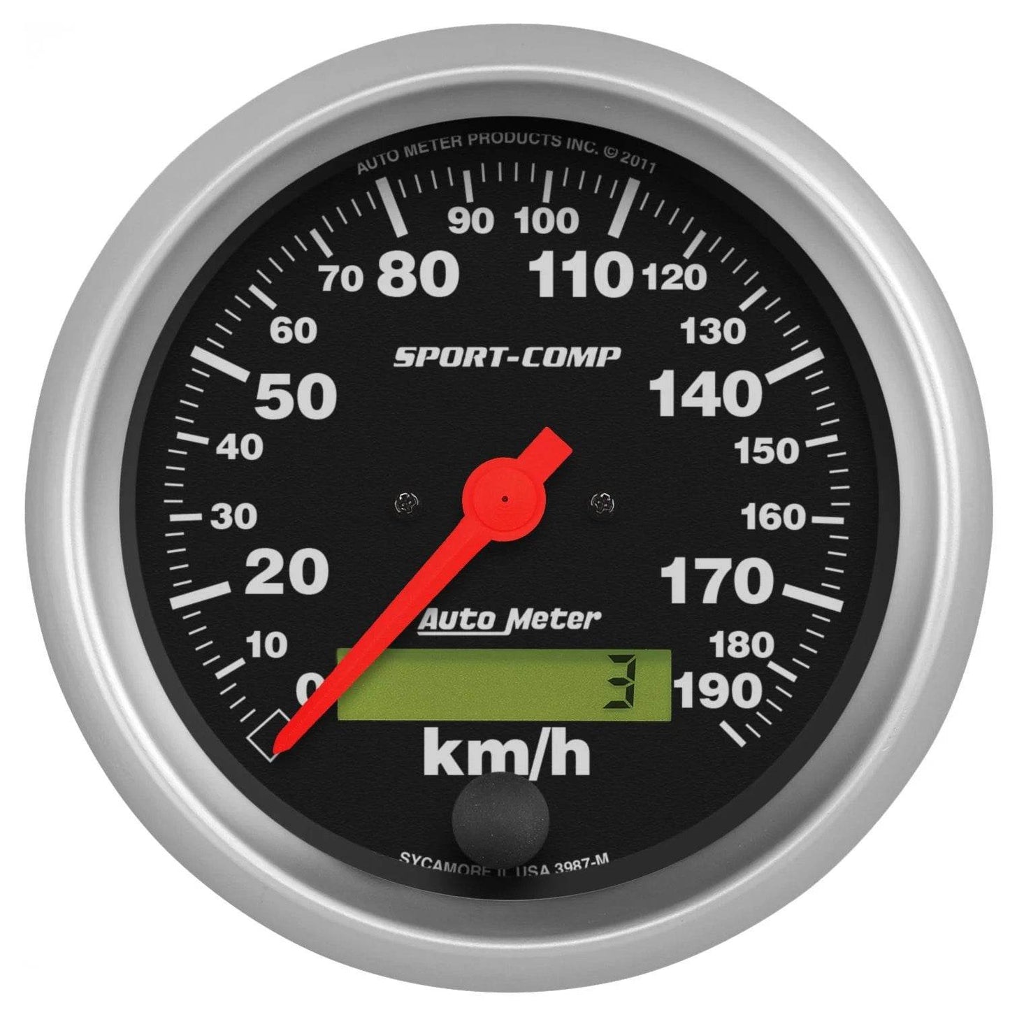 Suncoast Marine and Auto offers 3-3/8 S/C 190KPH Speedo - Electric (3987-M)